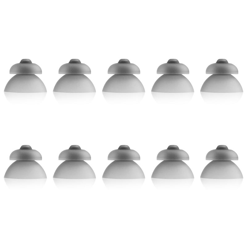 10 Pack Hearing Aid Domes for Phonak, Sound Amplifier Ear Pieces Double Layer Open Domes Washable Anti Static Silicone Earbud Tips Replacement Hearing Aid Accessories for Seniors (L, 13mm)